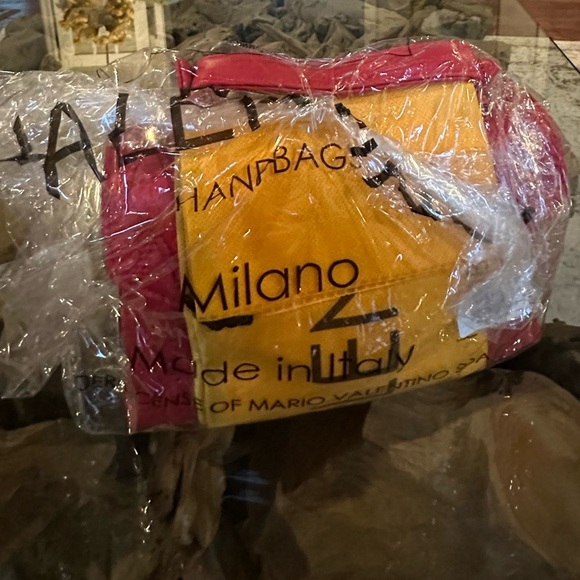 ‼️RARE‼️🎸💯AUTH. VALENTINO by MARIO V.🔥NWT🔥Lynn D Plate Leather Shoulder Bag - Picture 5 of 15